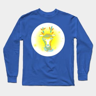 No Text Plain Bright Colors Version - Believer's World Resident Wopwop Long Sleeve T-Shirt